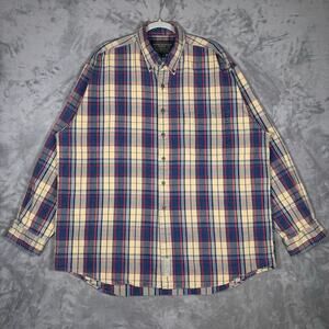 Abercrombie & Fitch Big Shirt Flannel Plaid XL Vintage Hong Kong